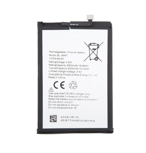 Batería para Tecno Spark Go 2023 BL-49NT