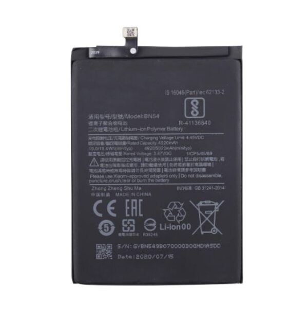 Batería para Xiaomi Redmi Note 9 BN54